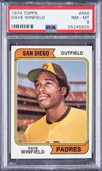 1974 Topps #456 Dave Winfield Rookie Card - PSA NM-MT 8